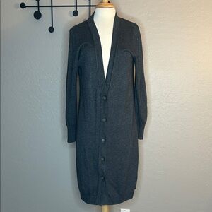 Old Navy Charcoal Button-Up Cardigan
